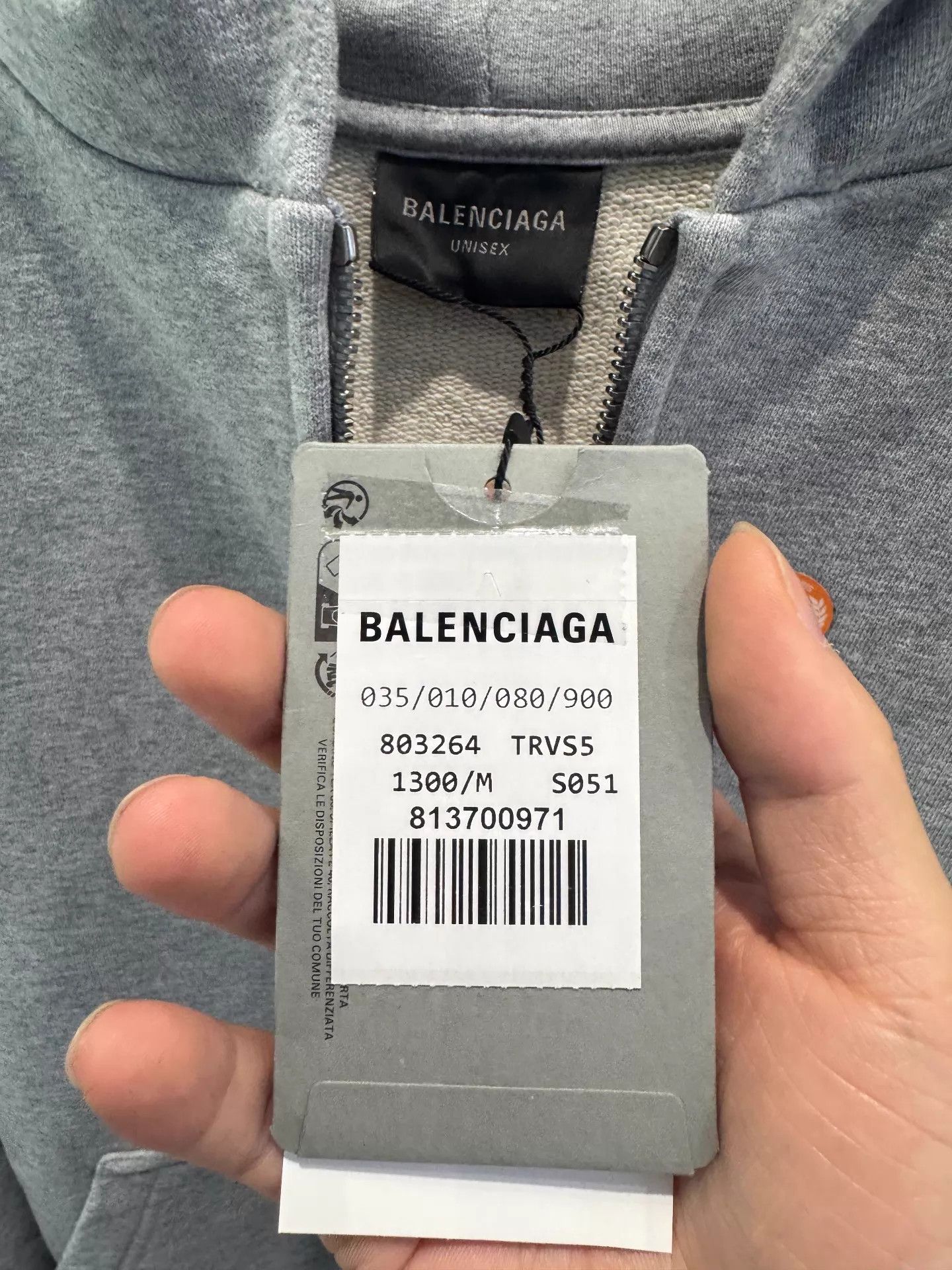 Balenciaga Balenciaga SS25 Cartoon Print Hoodie Gray M Unisex Size US M / EU 48-50 / 2 - 2 Thumbnail