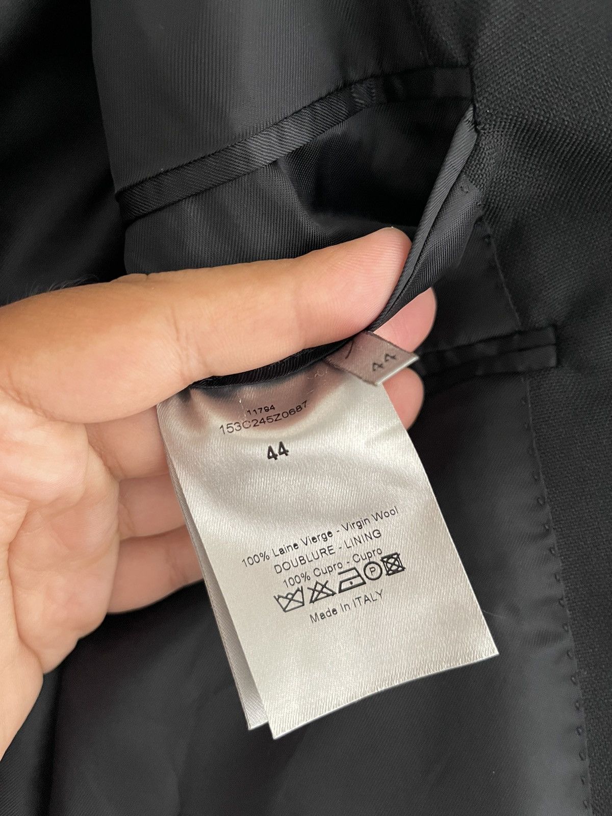 Dior Dior Homme Hedi Slimane Blazer Virgin Wool Size 38R - 10 Thumbnail