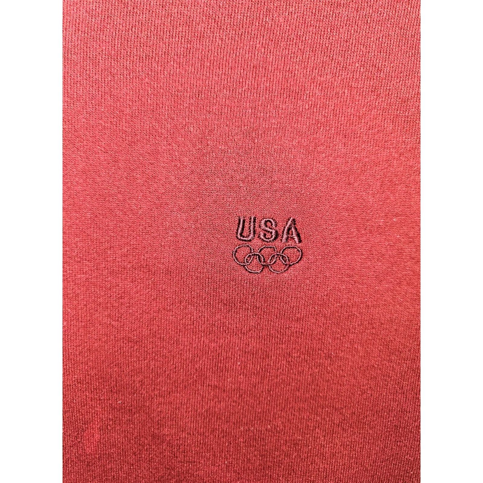 JCPenney VINTAGE USA Olympics Sweatshirt Crewneck Mens XL Red 90s JC Penney Pullover Size US XL / EU 56 / 4 - 2 Thumbnail
