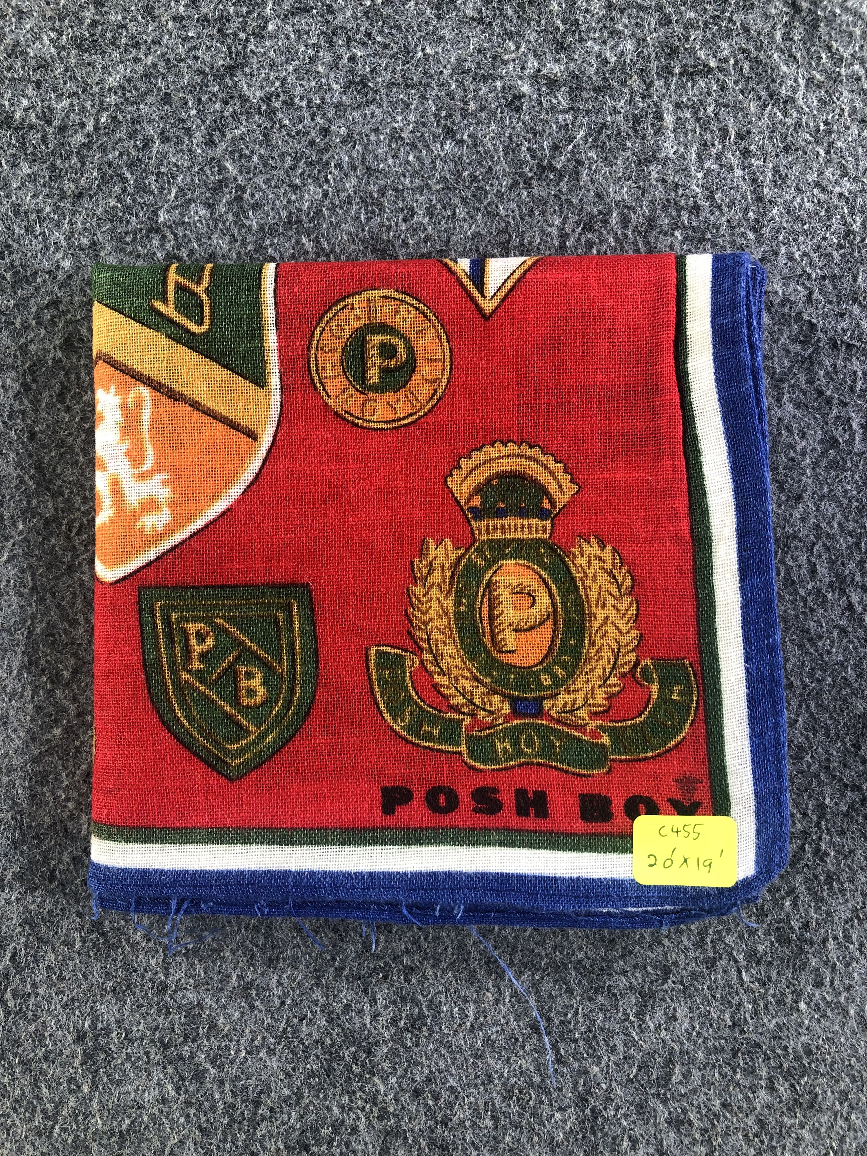 Japanese Brand Posh Boy Handkerchief / Bandana / Neckerchief C455 Size ONE SIZE - 6 Thumbnail