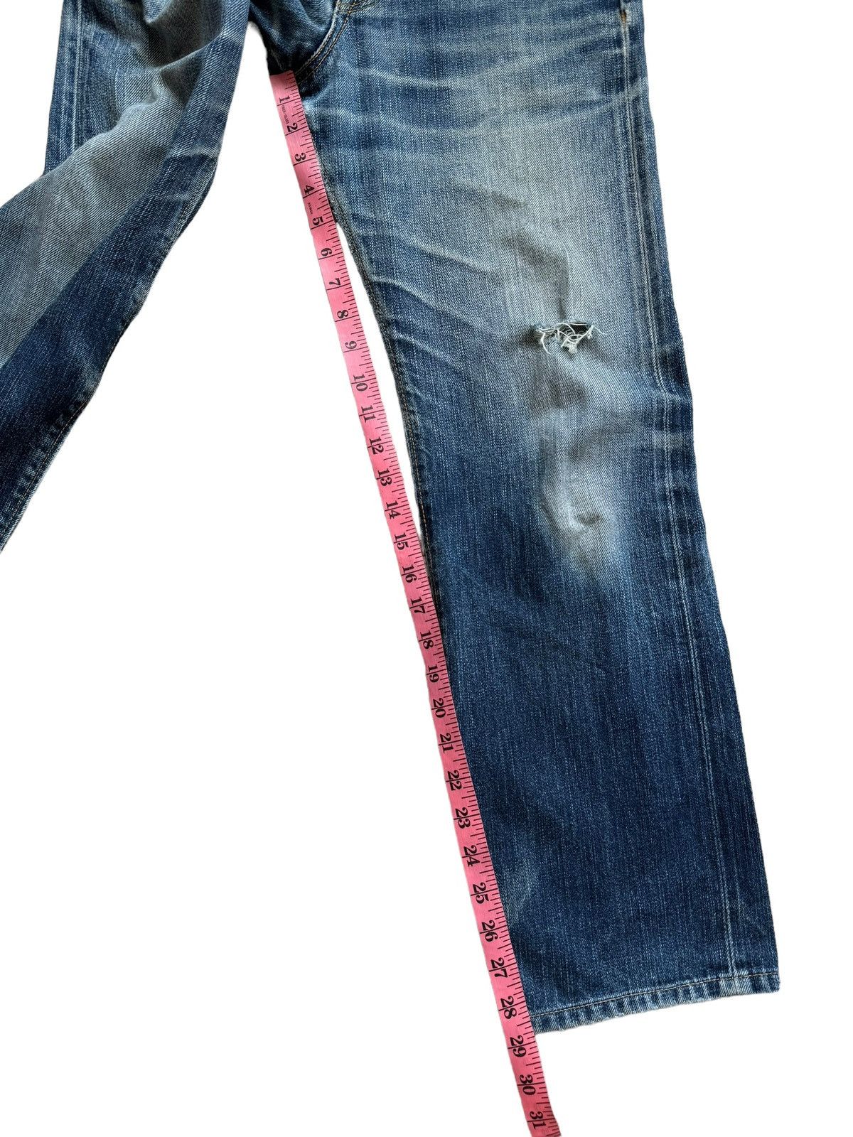 Edwin Vintage Edwin 505zx Distressed Selvedge Jeans Size US 28 / EU 44 - 21 Thumbnail