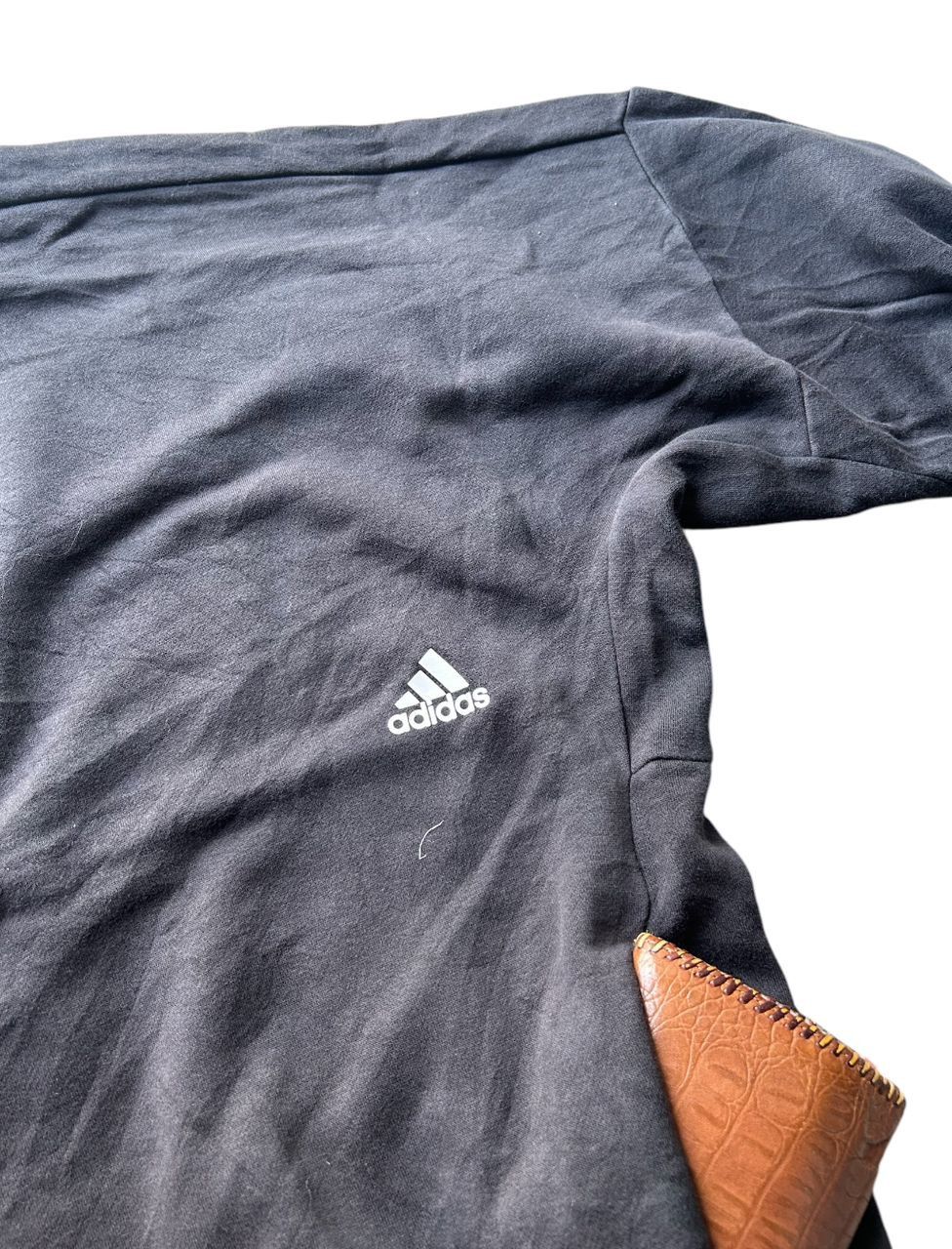 Adidas Vintage Adidas tripes three stripes baggy design sweater Size US XL / EU 56 / 4 - 4 Thumbnail