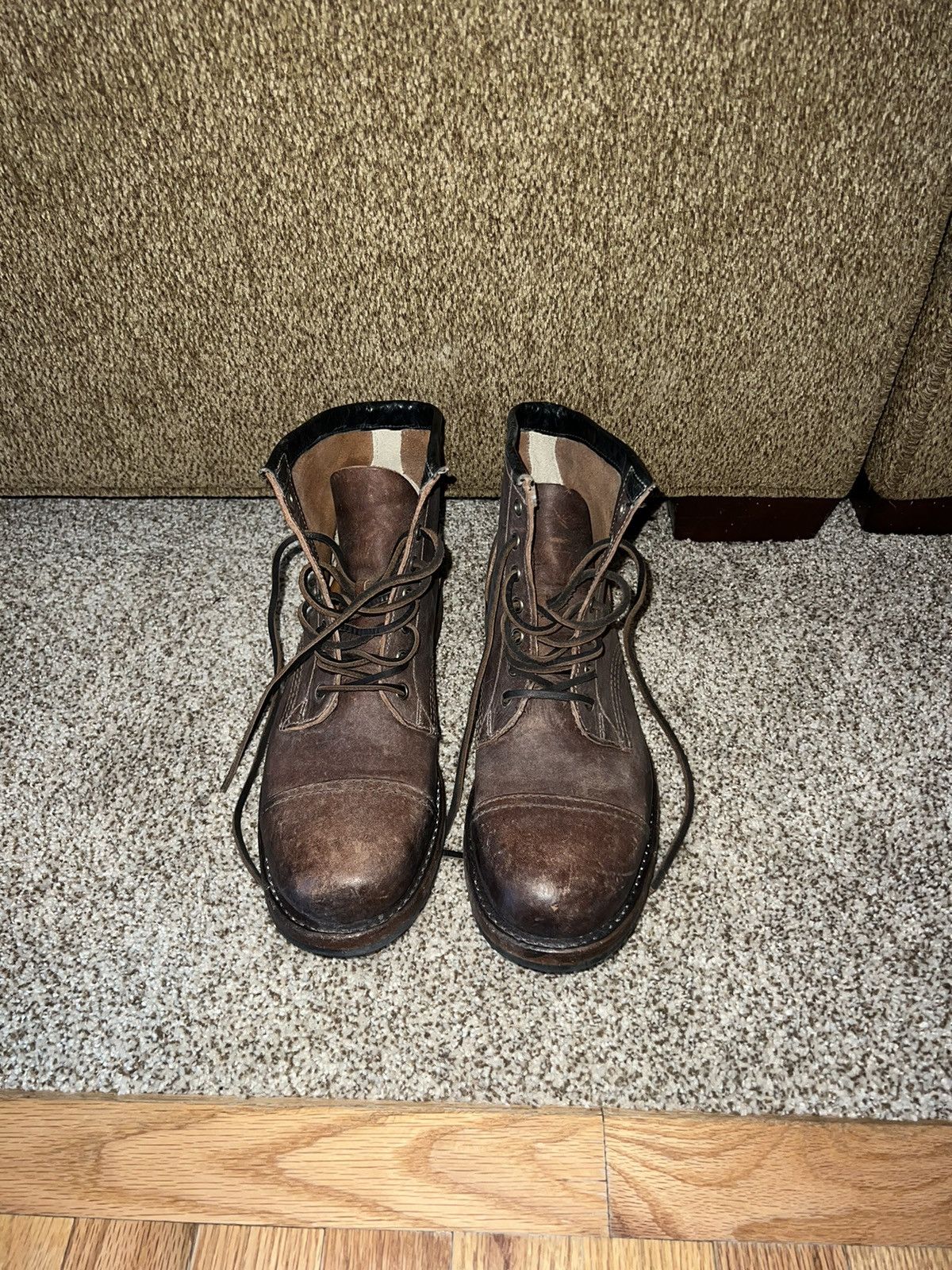 Frye Frye capped toe lace up leather boots Size US 10 / EU 43 - 1 Thumbnail
