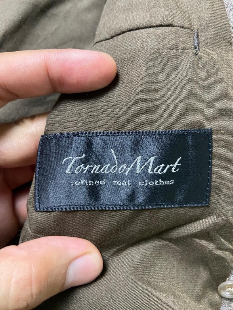 Tornado Mart Tornado Mart Cotton Linen Single Breasted Blazer (185) Size US L / EU 52-54 / 3 - 7 Thumbnail