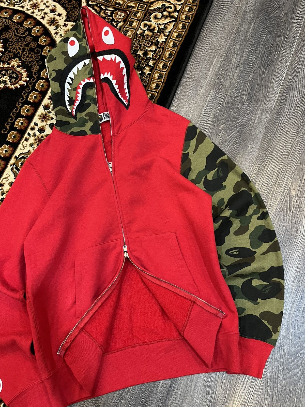Bape BAPE Shark Full Zip Hoodie Size US L / EU 52-54 / 3 - 3 Thumbnail