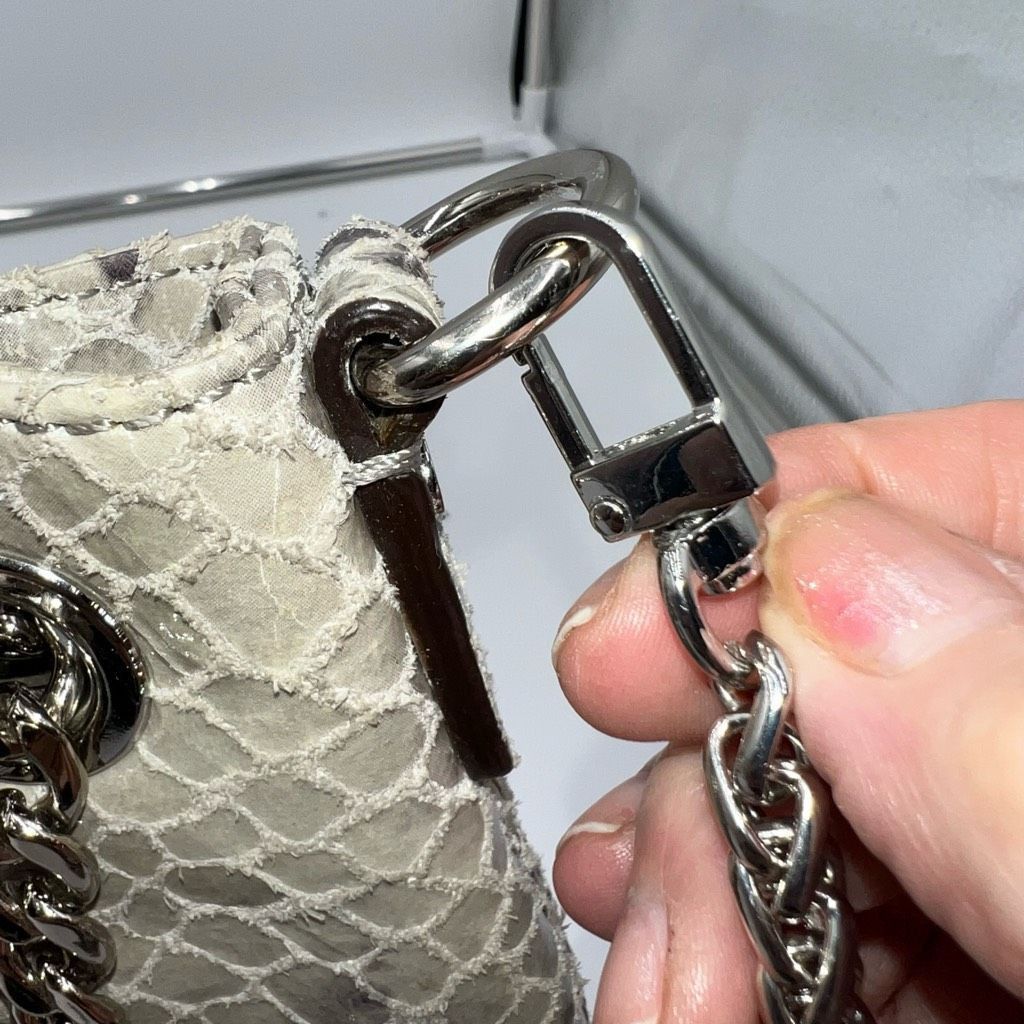 Michael Kors MICHAEL KORS Chain Python Leather JET SET Tote Hobo Convertible Shoulder Bag WITH UNBRANDED CHAIN Size ONE SIZE - 15 Thumbnail