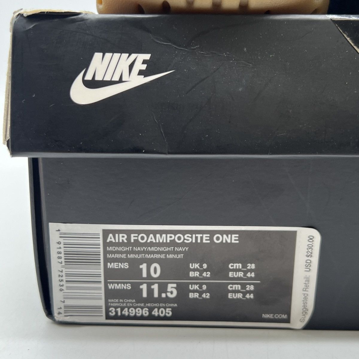 Nike Air Foamposite one midnight navy Size US 10 / EU 43 - 6 Thumbnail