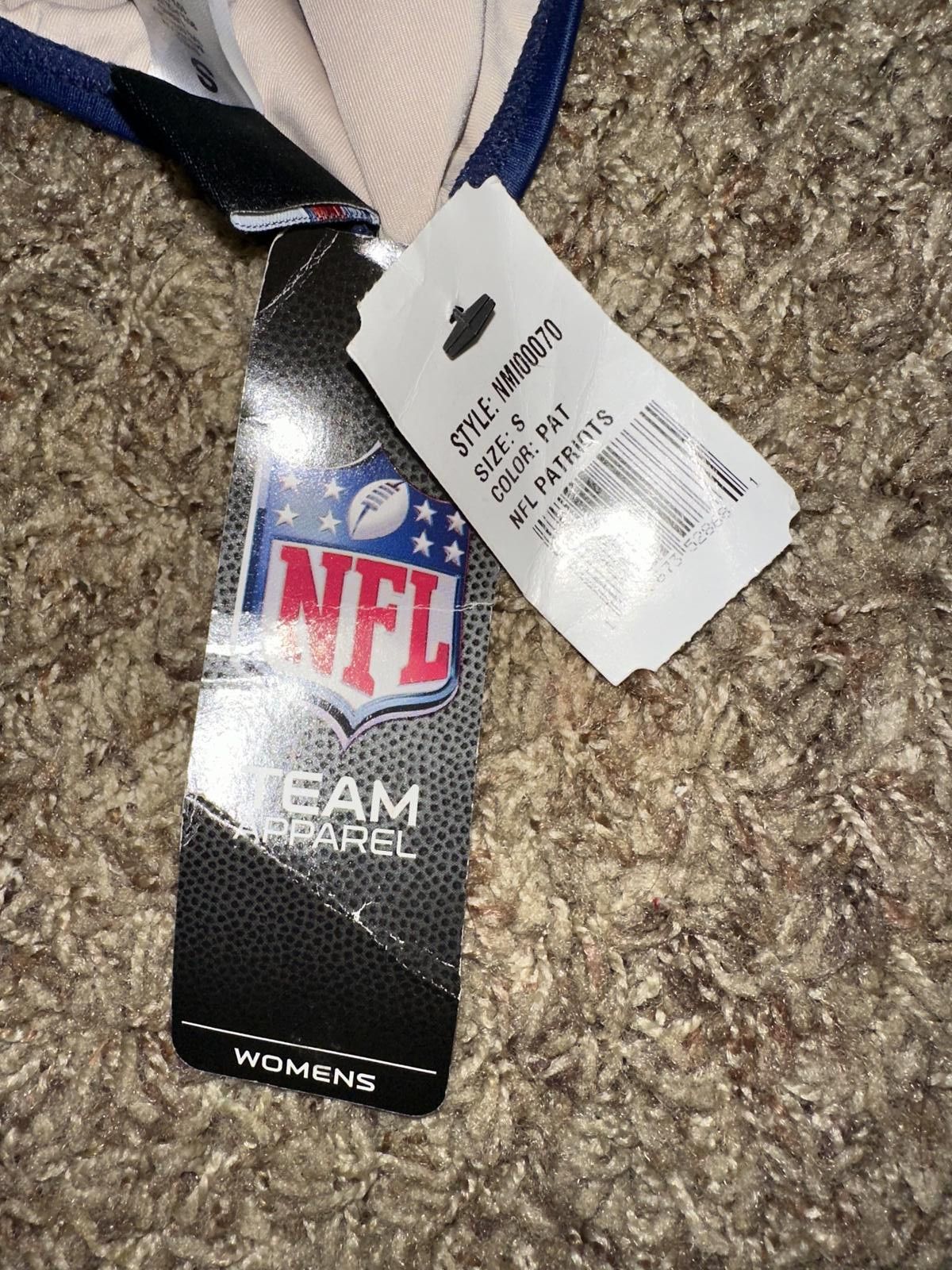 Nike Nike Women's Navy New England Patriots Breaking Waves Bikini Bottom Size ONE SIZE - 8 Thumbnail