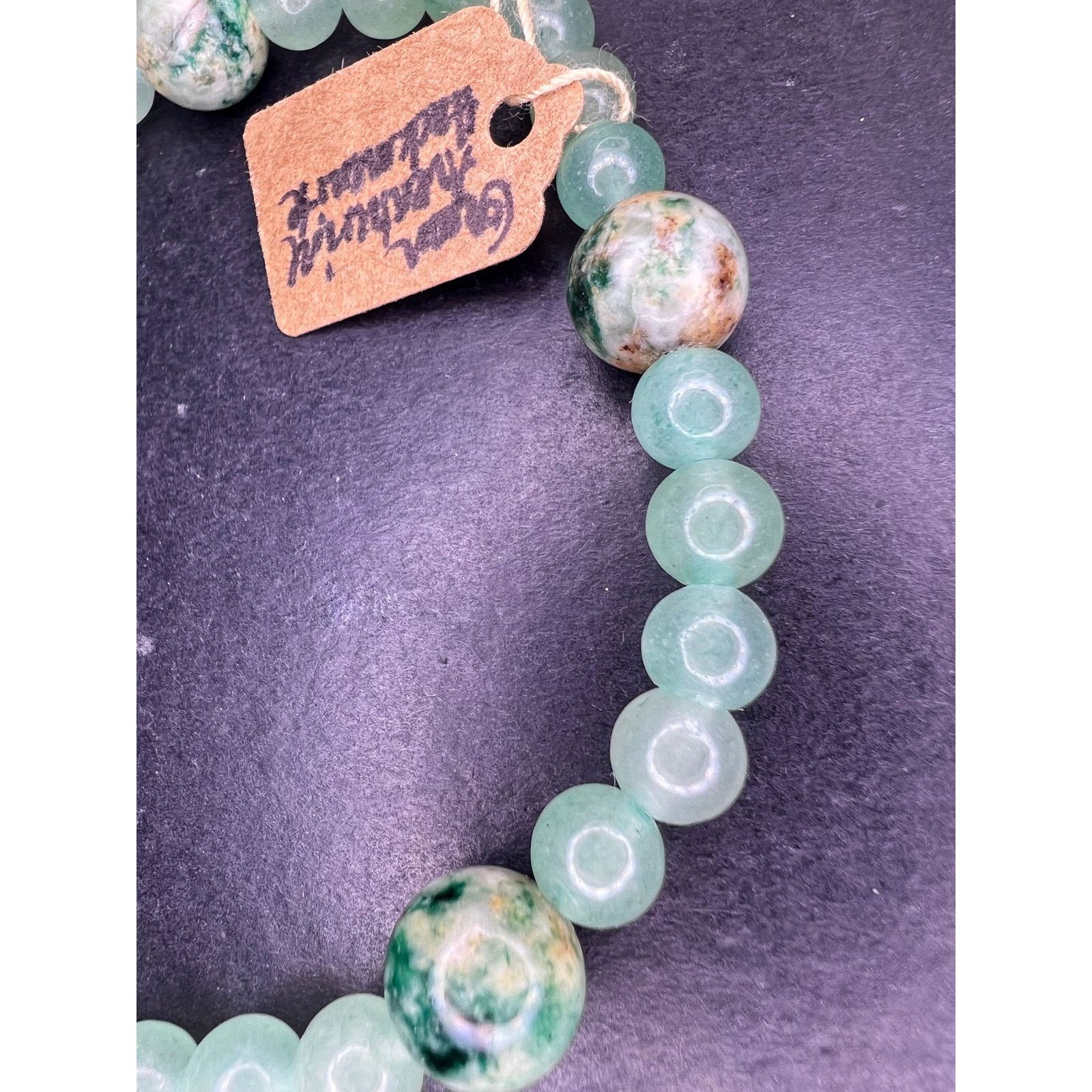 Other Green aventurine, and Hackmanite stretch bracelet 8 inch Size ONE SIZE - 7 Thumbnail