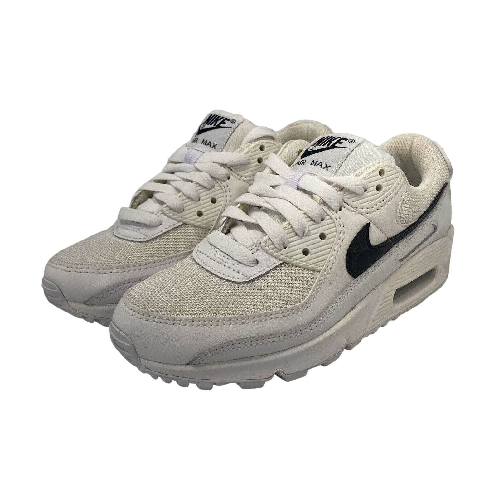 NEW Nike Air Max 90 Women's White Black Sneaker CQ2560 101