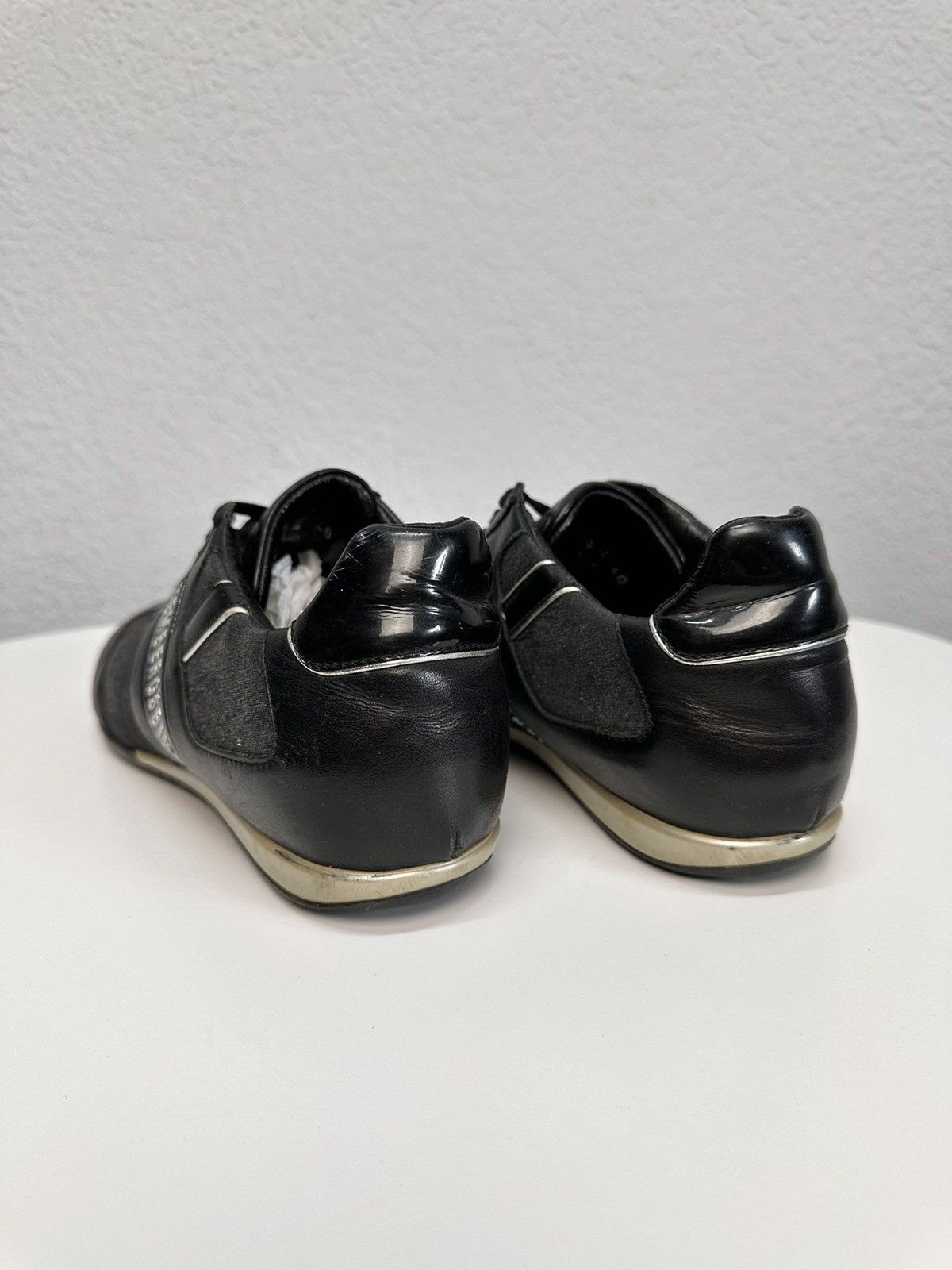 Dirk Bikkembergs Bikkembergs Black Leather Sneakers Minimal Sport Luxe Size US 7 / EU 40 - 3 Thumbnail