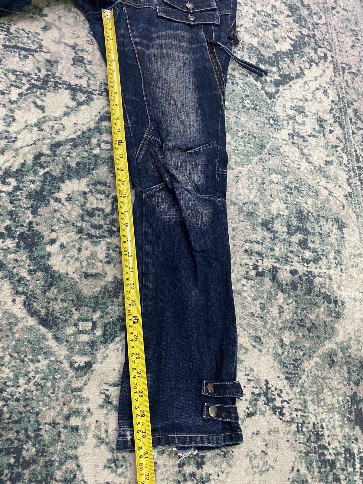 PPFM PPFM Multizipper Double Pocket Tactical Bondage Denim Pant Size US 32 / EU 48 - 11 Thumbnail