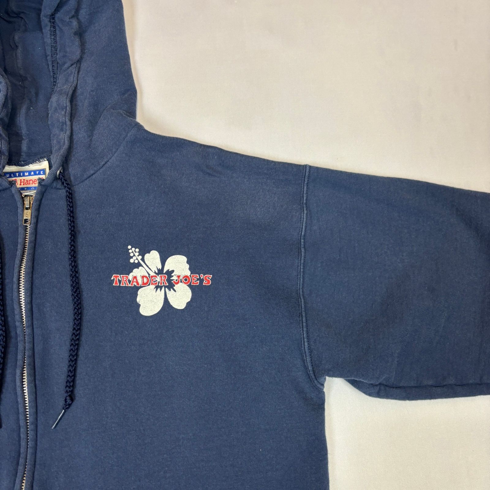 Vintage Vintage 90s Trader Joe's Full Zip Hoodie Hawaiian Flower Size US M / EU 48-50 / 2 - 2 Thumbnail