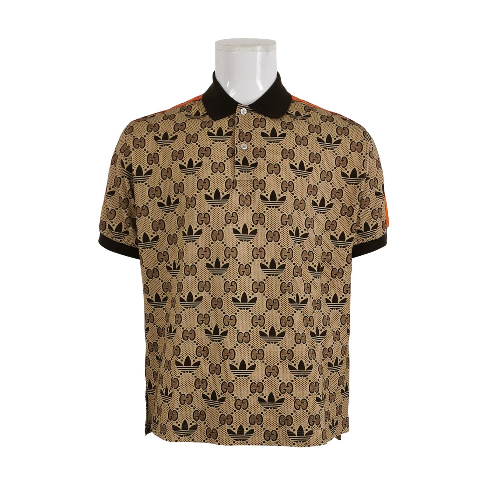 Gucci Gucci x Adidas Monogram Polo Shirt S Size US S / EU 44-46 / 1 - 1 Thumbnail