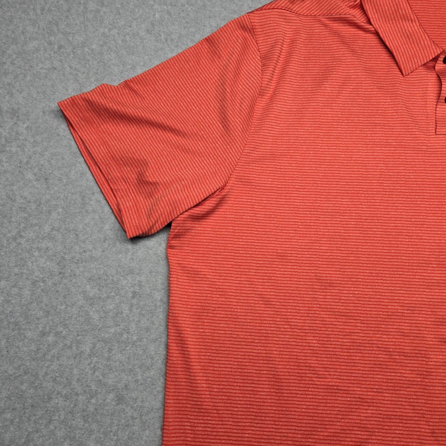 Nike Nike Tiger Woods Collection Polo Mens XL Red Micro Stripe Dri Fit Golf Size US XL / EU 56 / 4 - 3 Thumbnail