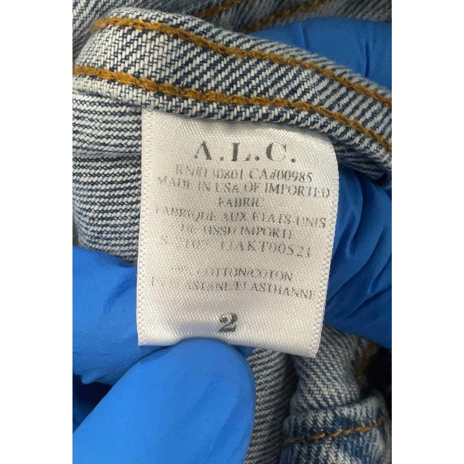 A.L.C. NWT A.L.C. - Amelia Jacket Medium Wash Blue Gold Buttons 2 Size XS / US 0-2 / IT 36-38 - 5 Thumbnail