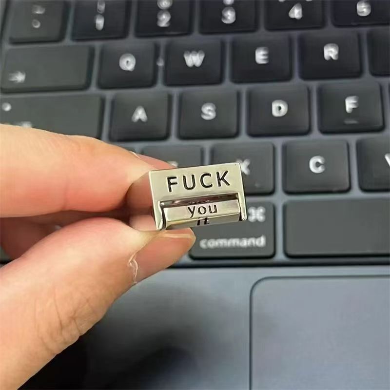 Japanese Brand × Jewelry Adjustable Ring Fuck You Me Size ONE SIZE - 2 Thumbnail