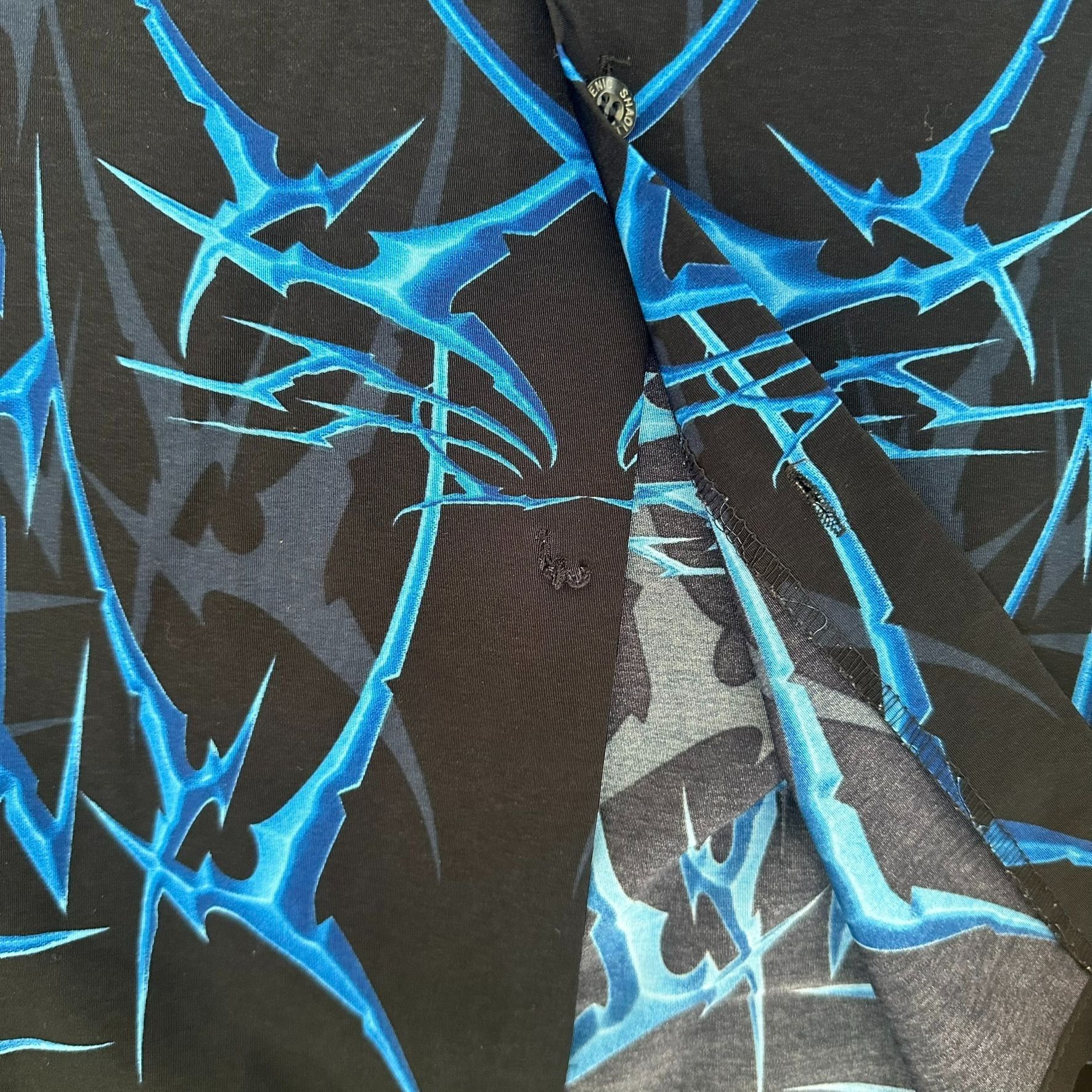 Vintage Vintage Y2K Shaolin Neon Electric Tribal Shirt Cyber Goth Sk Size US S / EU 44-46 / 1 - 5 Thumbnail