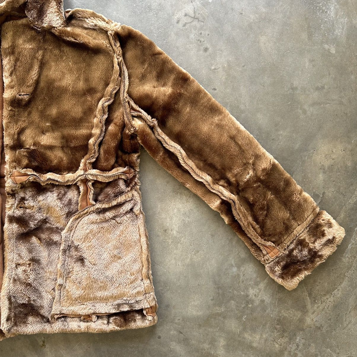 Japanese Brand Vintage Japanese Glass Line Fur Heavy Coats With Pocket Rare Size US M / EU 48-50 / 2 - 6 Thumbnail