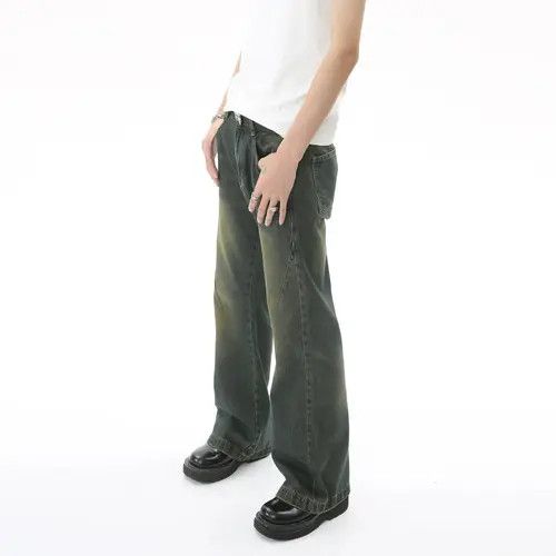 Jean distressed fade washed jeans Size US 30 / EU 46 - 2 Thumbnail