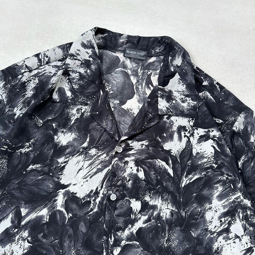 Designer BLACK NINE ABSTRACT PATTERN SHIRT Size US L / EU 52-54 / 3 - 2 Thumbnail
