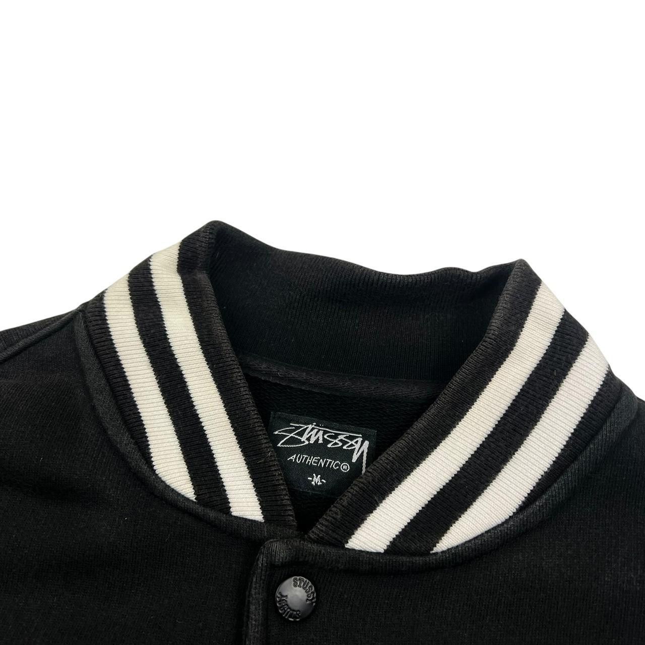 Stussy Vintage 2000s Stussy Varsity Bomber Jacket Black - Medium Size US M / EU 48-50 / 2 - 5 Thumbnail