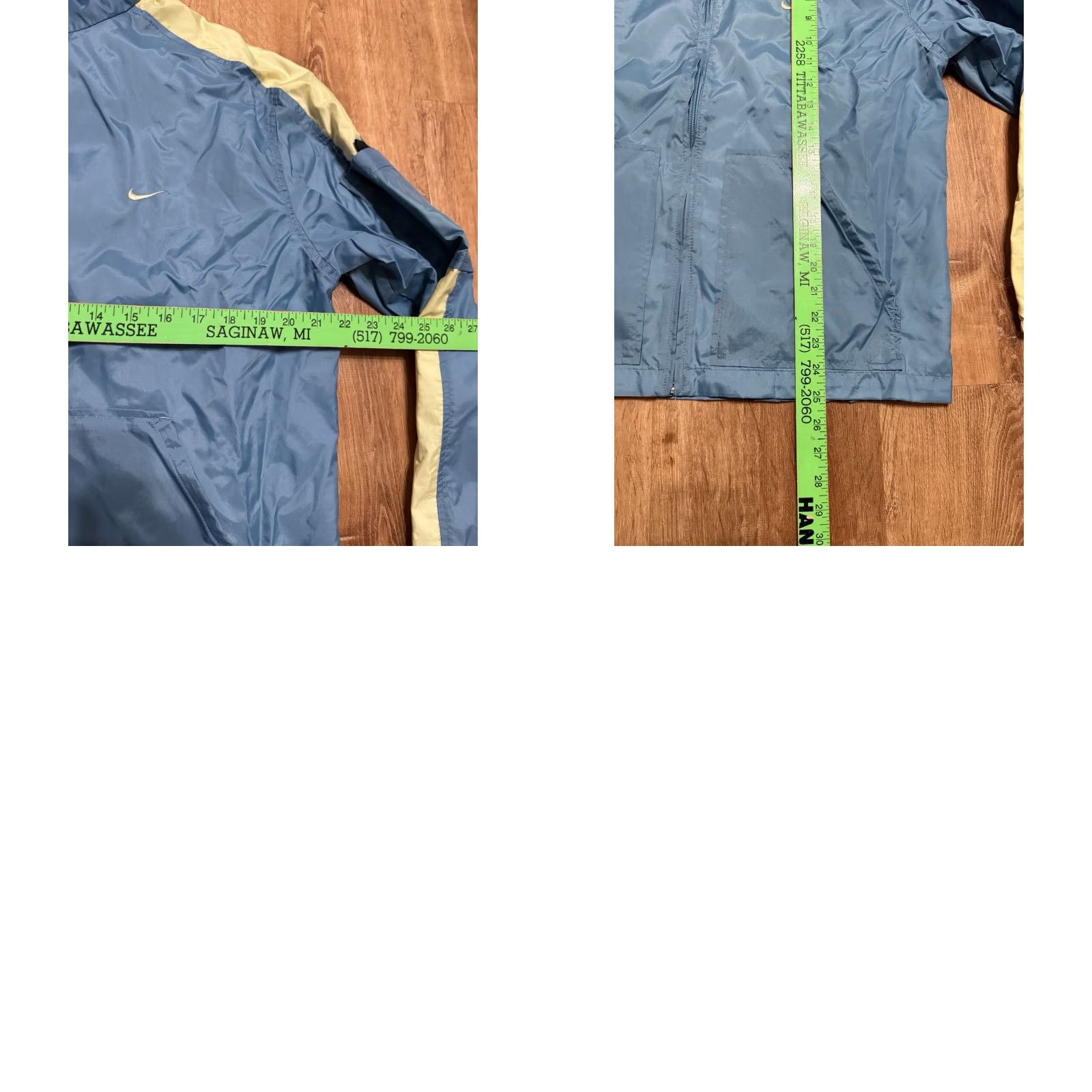 Nike VINTAGE Nike Windbreaker Full Zip Jacket Womens Medium Light Blue M Blue Windbreaker Womens Medium Nike Full Zip Jackets Size M / US 6-8 / IT 42-44 - 8 Thumbnail
