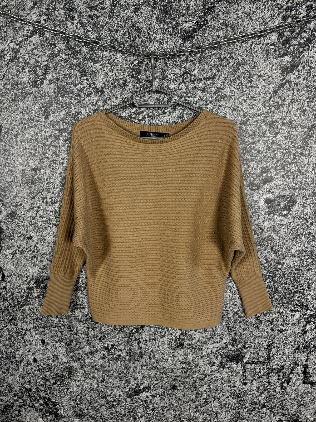 Ralph Lauren Black Label Lauren Ralph Lauren Sweater Camel Knit Pullover Black Label Size S / US 4 / IT 40 - 1 Thumbnail