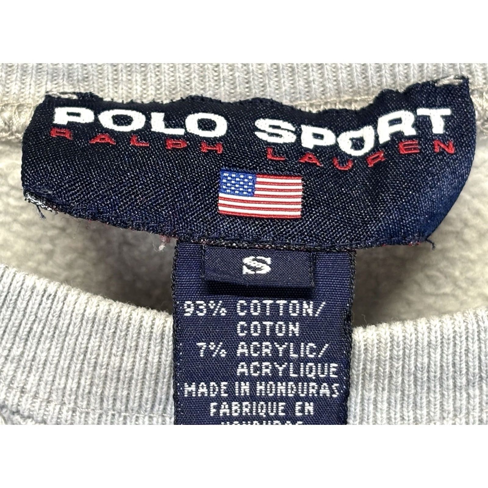 Vintage VINTAGE Polo Sport Sweatshirt Men S Grey Pony Logo 90s Crew Neck Pullover Cotton Blend Shirt Mens Regular Small Size Shirt Size US S / EU 44-46 / 1 - 5 Thumbnail