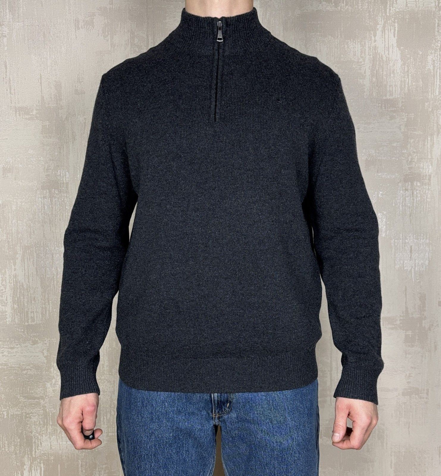 Hackett Hackett London Lambswool Pullover 1/4 Zip Sweater Elbow Pads Size US XL / EU 56 / 4 - 3 Thumbnail