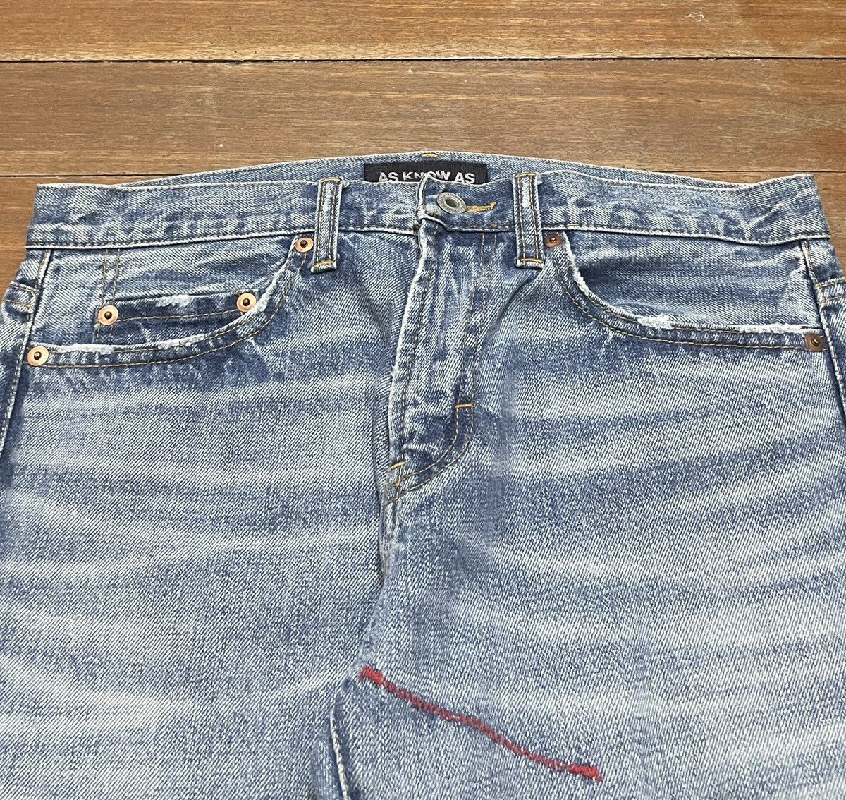 Japanese Brand Rare Design Vintage Brand As Know As Patchwork Jeans 2000s Size US 33 - 3 Thumbnail