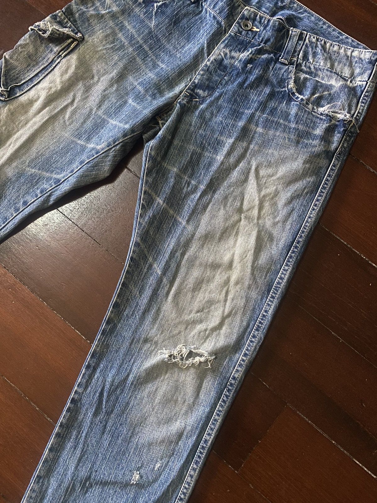 Orslow FIRE 🔥 JOHN BULL KOJIMA JAPAN CARGO DISTRESSED HONEY COMB Size US 36 / EU 52 - 5 Thumbnail