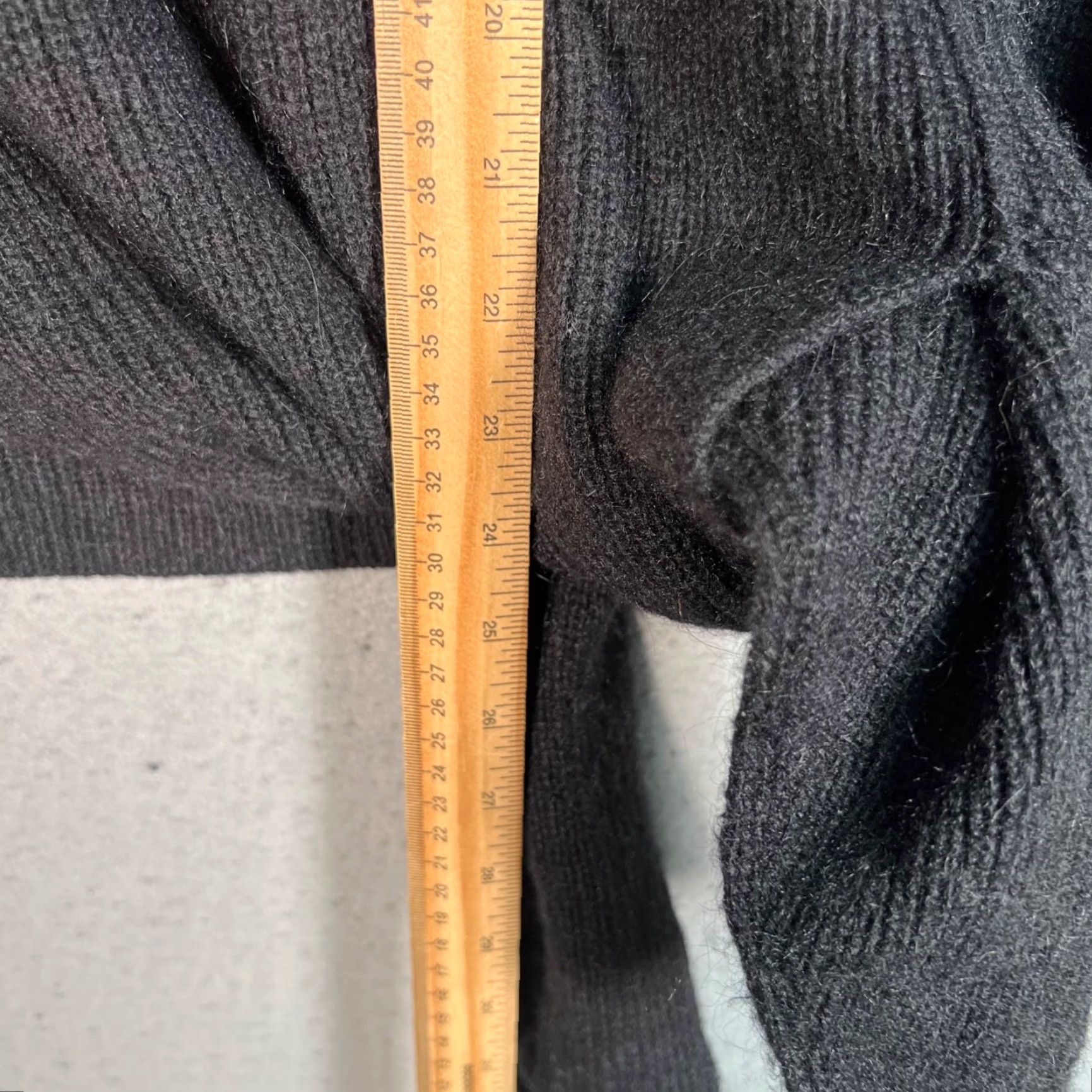 Vintage VINTAGE Halogen Womens Medium Black Knit Tie-Front Sweater Mock Neck Wool Alpaca Blend Size M / US 6-8 / IT 42-44 - 6 Thumbnail