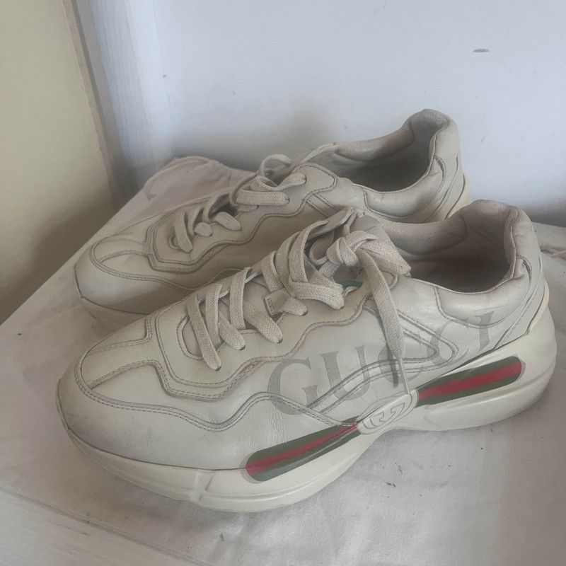 Gucci Gucci Rhyton Logo Low-top Dad Sneakers Size US 8 / EU 41 - 1 Thumbnail