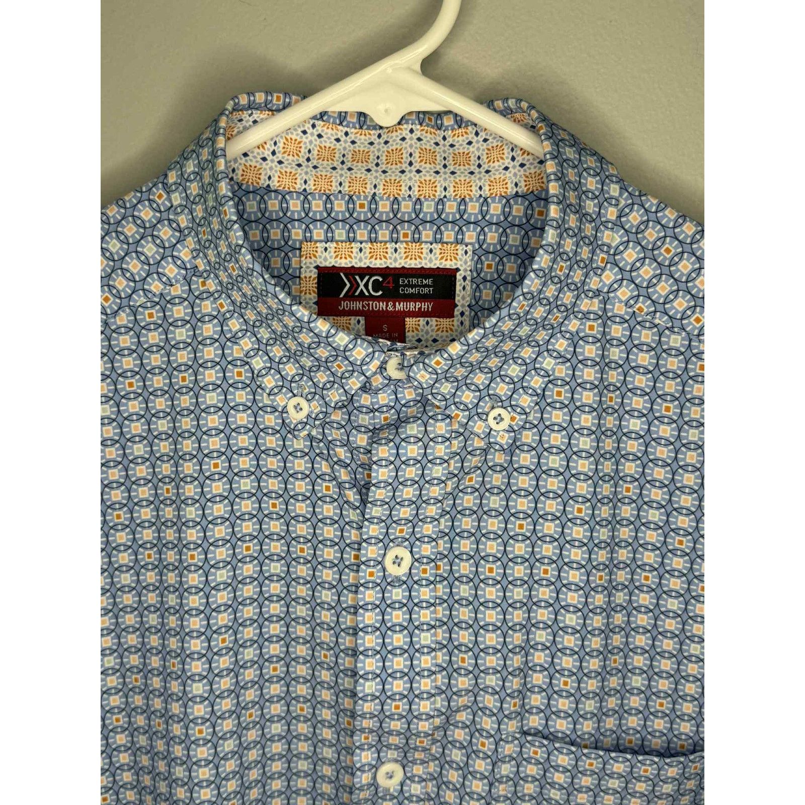 Johnston & Murphy Johnston & Murphy Extreme Comfort Button-Down Shirt Blue S Size US S / EU 44-46 / 1 - 3 Thumbnail