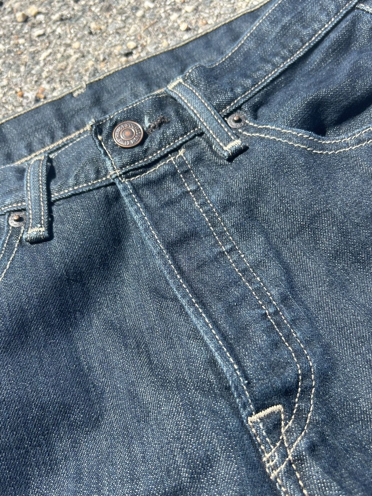 Levi's Levi’s Distressed Dark Blue 501’s Size US 29 - 5 Thumbnail