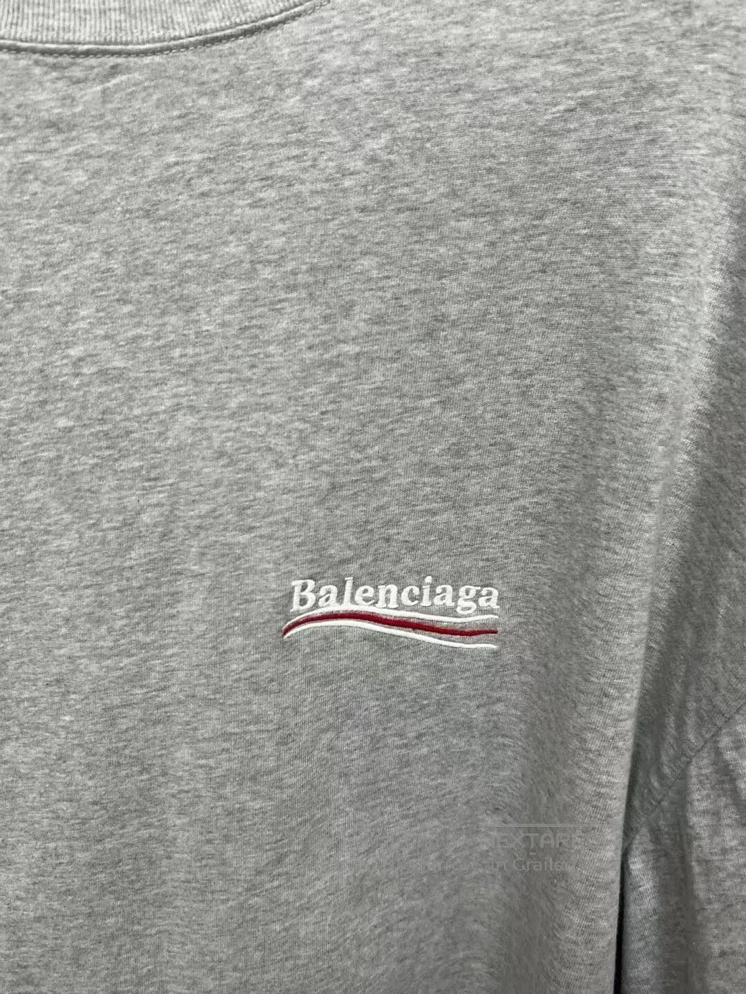 Balenciaga Balenciaga Grey Long Sleeve Layered Shirt. Size US S / EU 44-46 / 1 - 3 Thumbnail