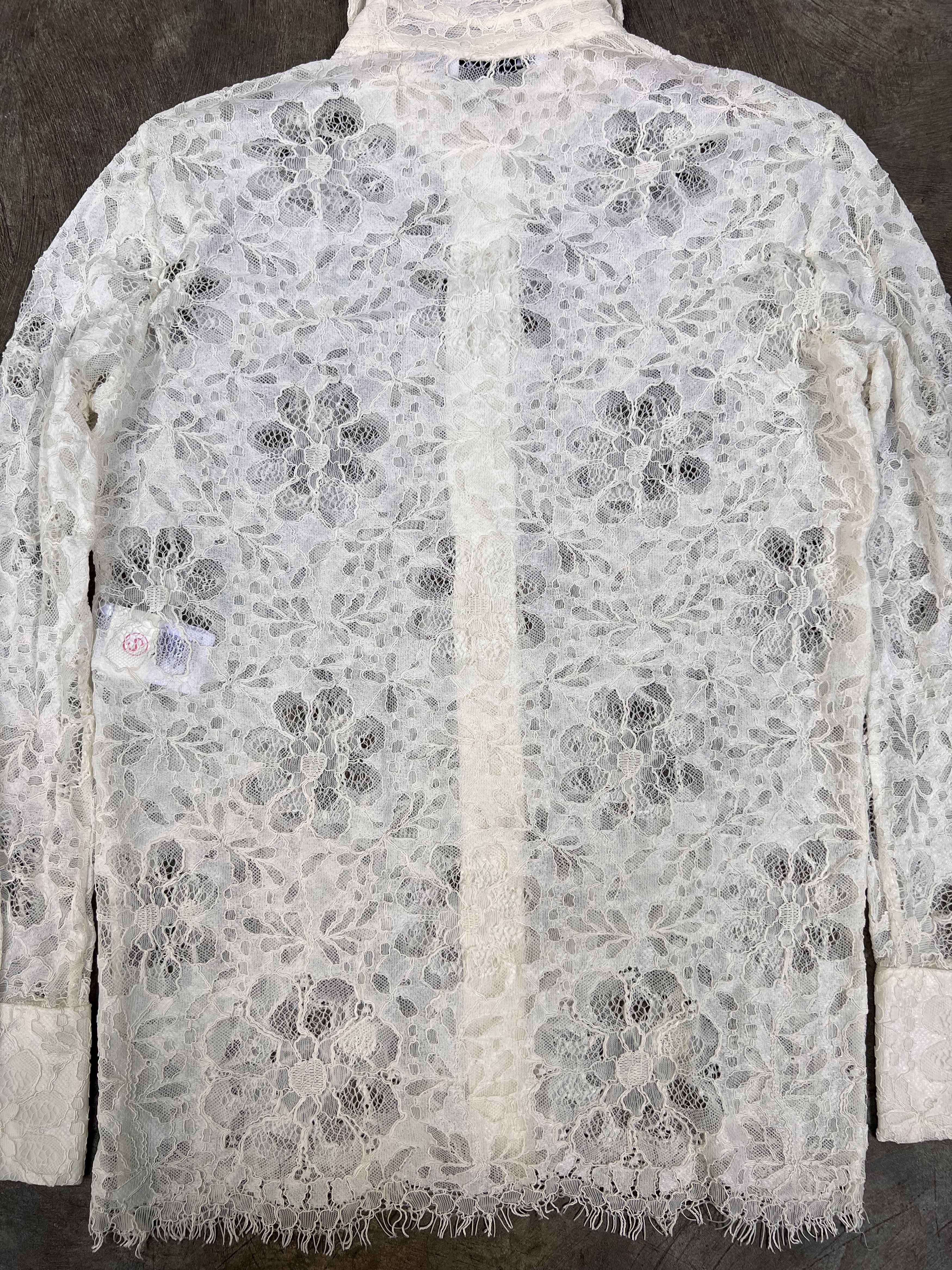 Sandro sandro ecru long lace sleeve blouse Size M / US 6-8 / IT 42-44 - 6 Thumbnail