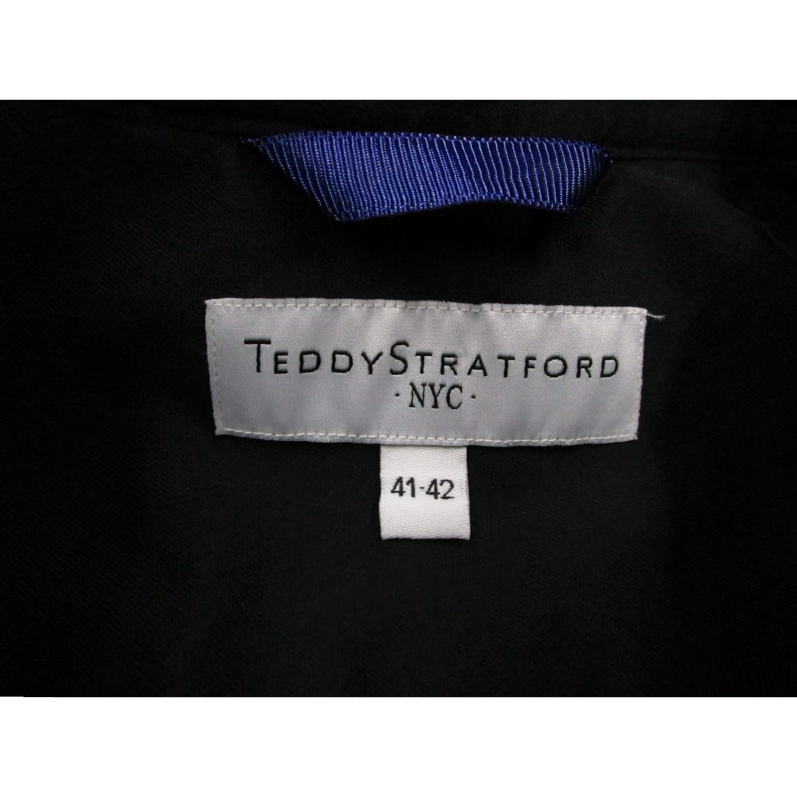 Vintage Teddy Stratford Button-Up Shirt Mens Black Cotton Long Sleeve Zip Up Regular Fit Size US XXS / EU 40 - 2 Thumbnail