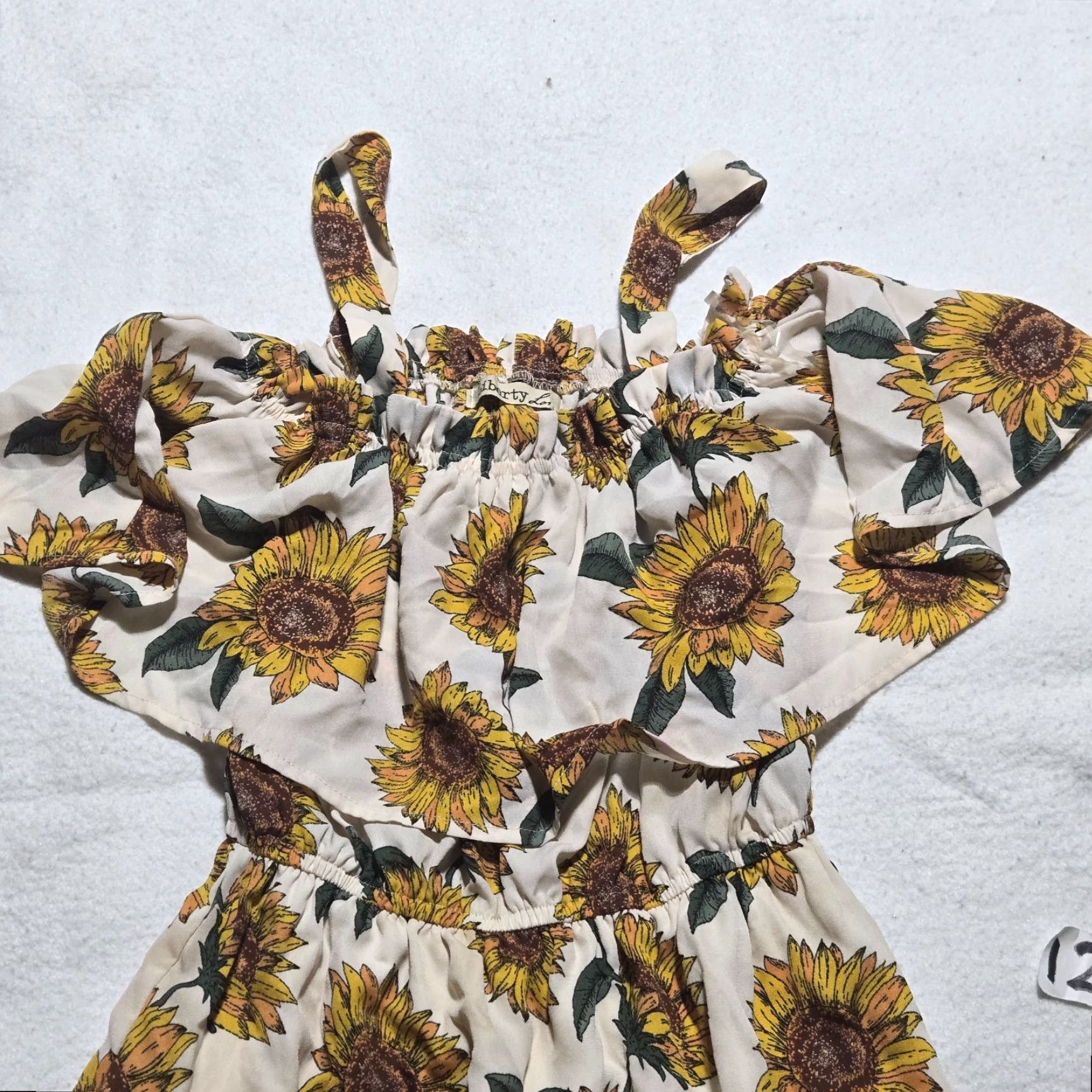 Sunflower Liberty Love Sundress Women S Small Sleeveless White Floral Sunflower Casual Party/Cocktail Dress Size S / US 4 / IT 40 - 2 Thumbnail
