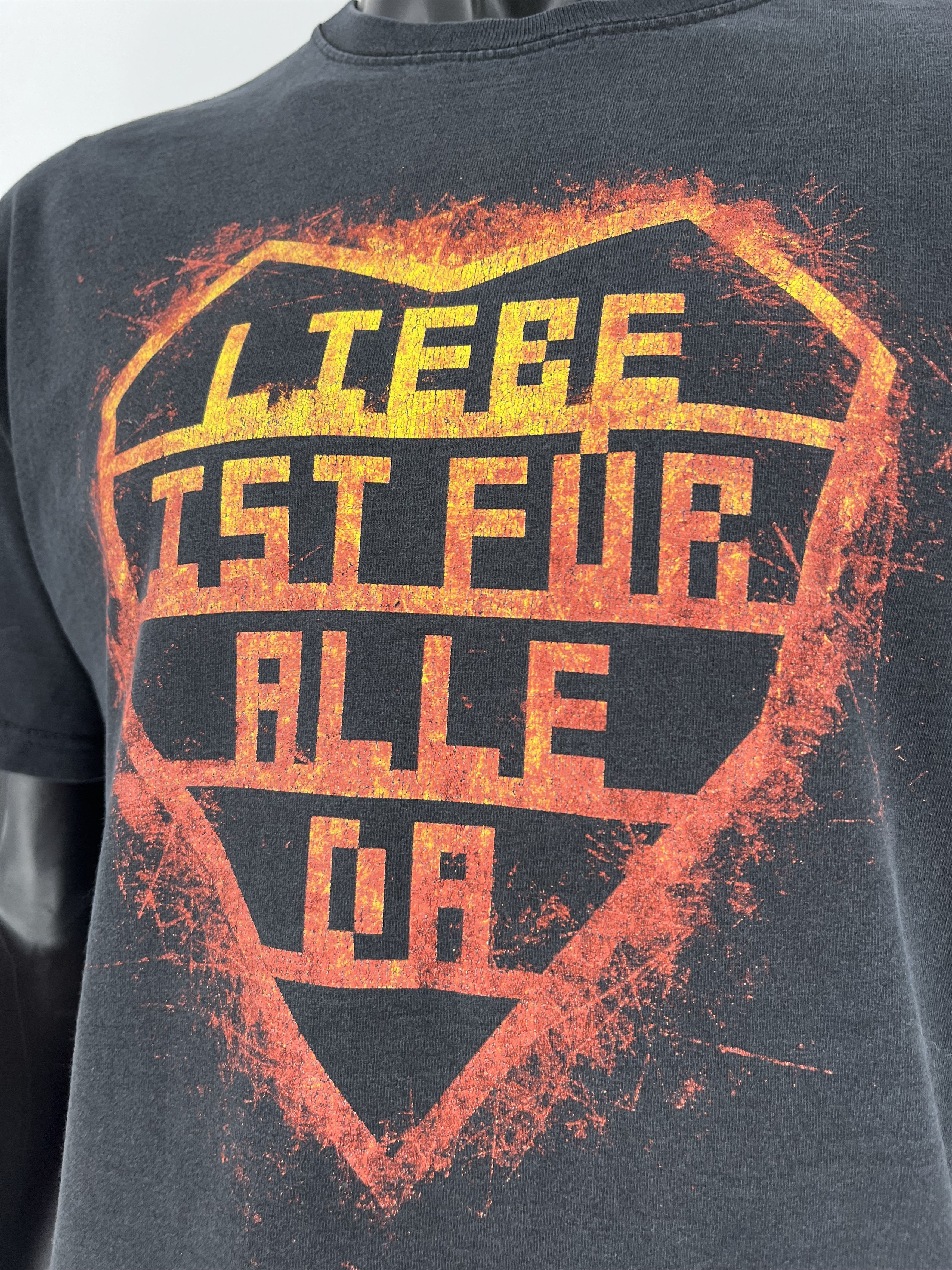 Band Tees × Vintage Vintage Y2K Rammstein “ Liebe ist für alle da” band T Shirt Size US L / EU 52-54 / 3 - 6 Thumbnail