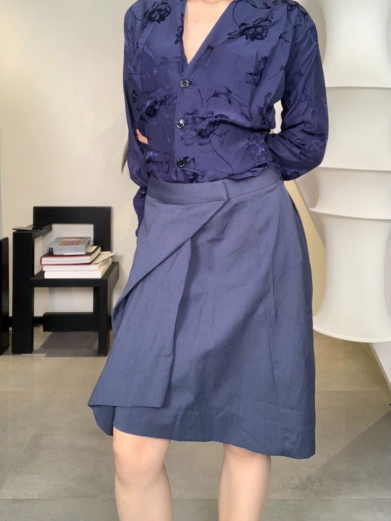 Vivienne Westwood Vivienne Westwood Blue irregular pleated A skirt Size 26" / US 2 / IT 38 - 2 Thumbnail