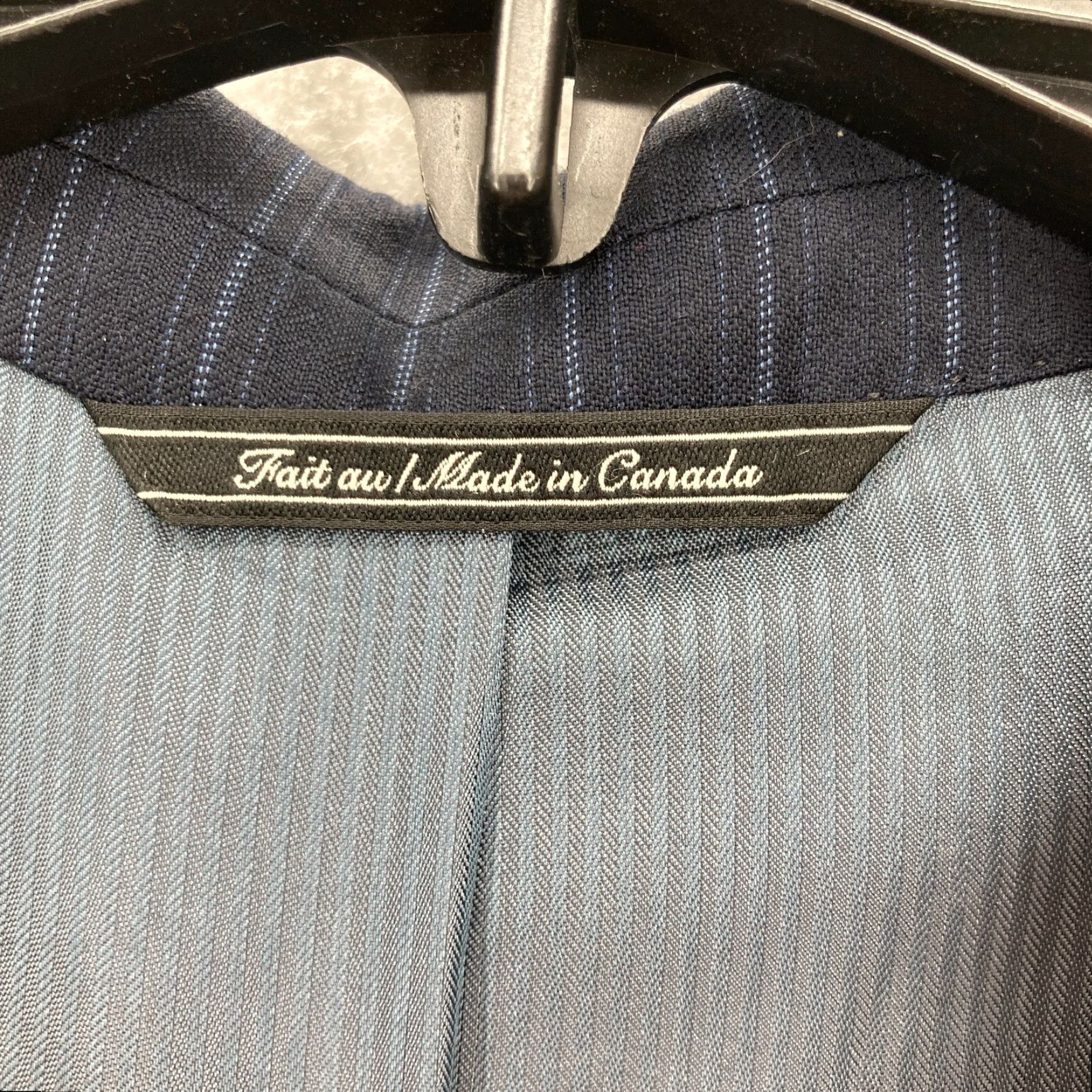 Jack Victor Jack Victor Blazer Mens 44R Blue Striped Wool Sport Coat Loro Piana Collection BLAZER Size 44R - 5 Thumbnail