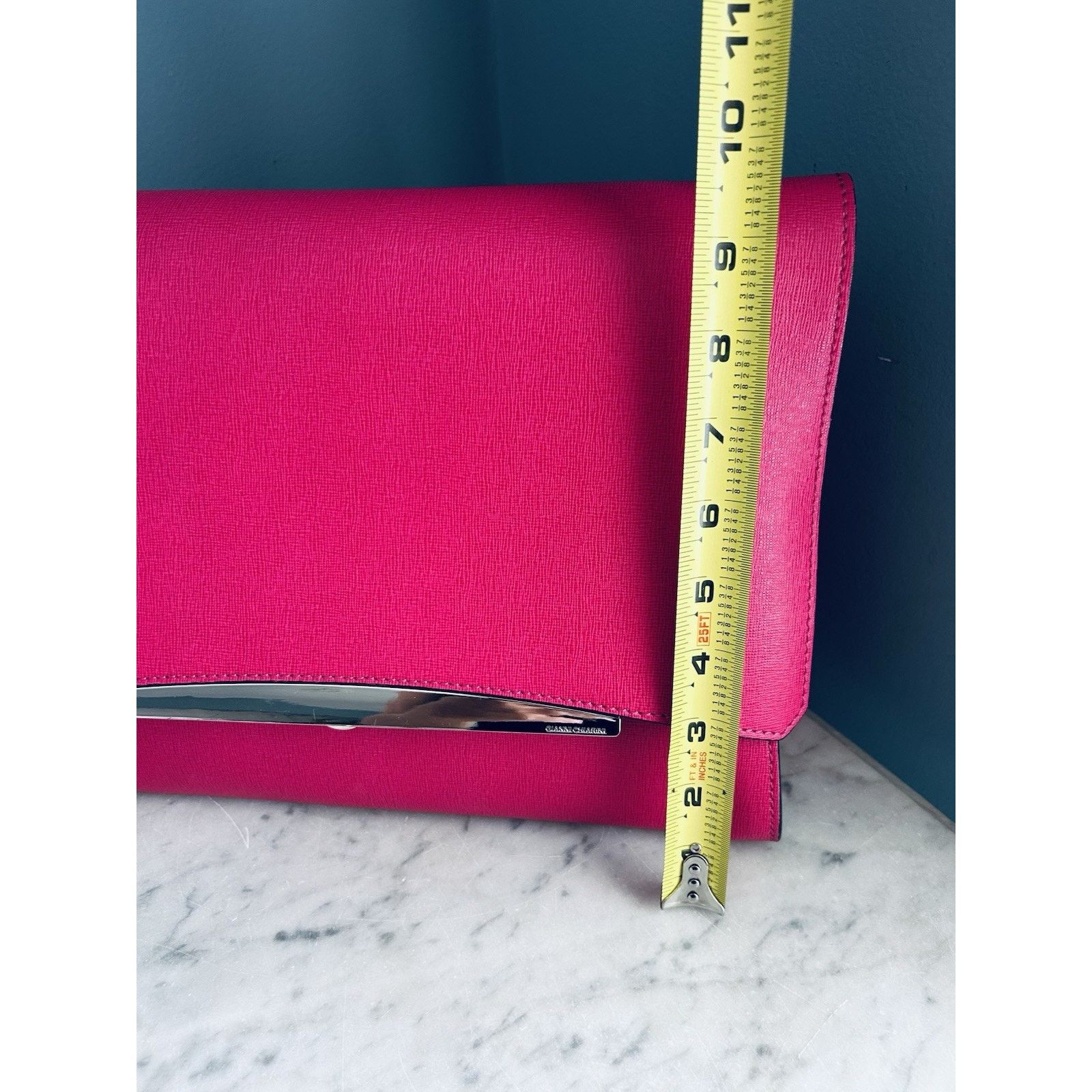 Gianni Chiarini NWT Gianni Chiarini Dua Handbag Hot Pink Bag Italy Metallic Size ONE SIZE - 23 Thumbnail