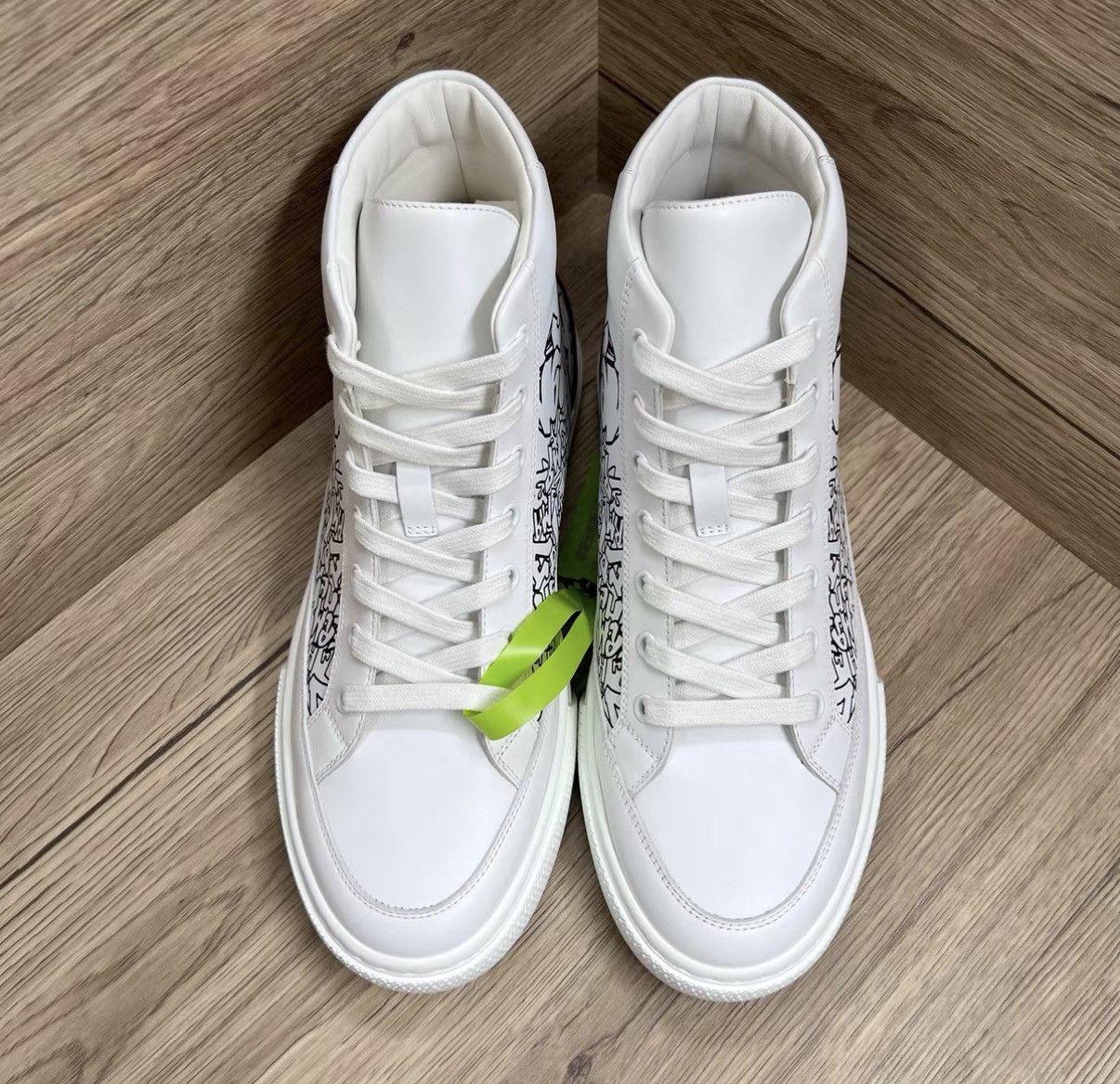 Hermes Hermès District Graffiti High-top Sneakers J41 Size US 7.5 / EU 40-41 - 4 Thumbnail
