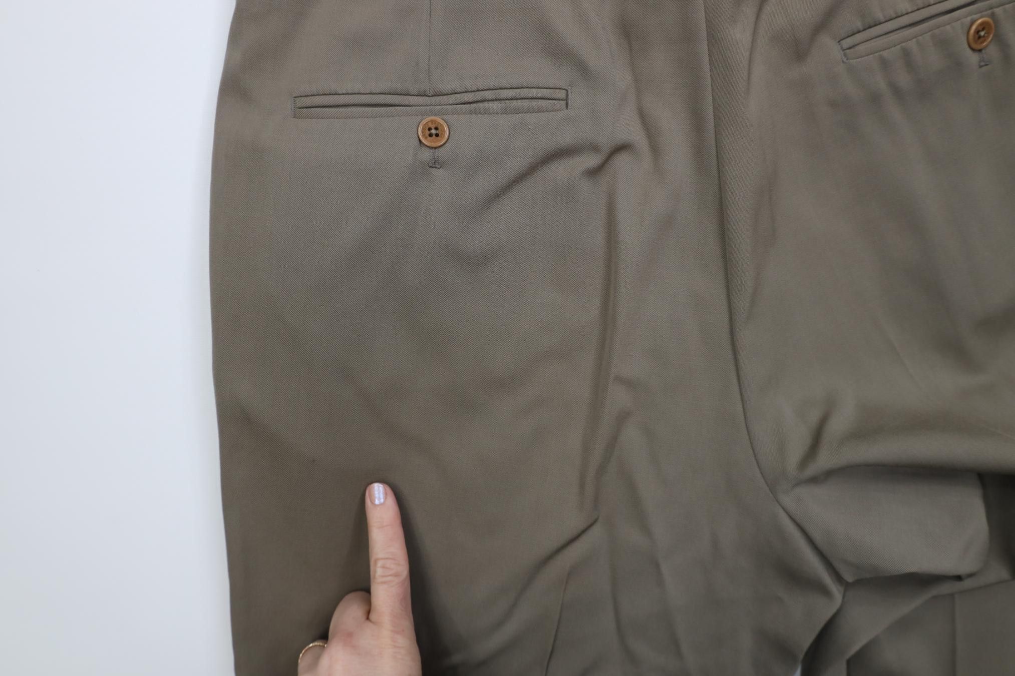 Brooks Brothers Vintage 90s Y2K Brooks Brothers Wide Leg Chino Pants Brown Size US 34 / EU 50 - 13 Thumbnail