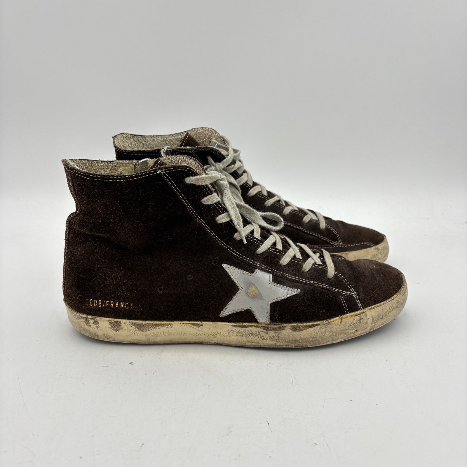 Golden Goose Golden Goose Francy Hi Top Skate Suede Shoes Men's 44 US 11 Size US 11 / EU 44 - 3 Thumbnail