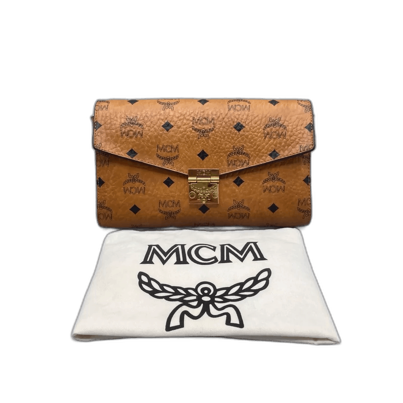 MCM Envelope Chain Crossbody Bag In Cognac in Brown, Women's