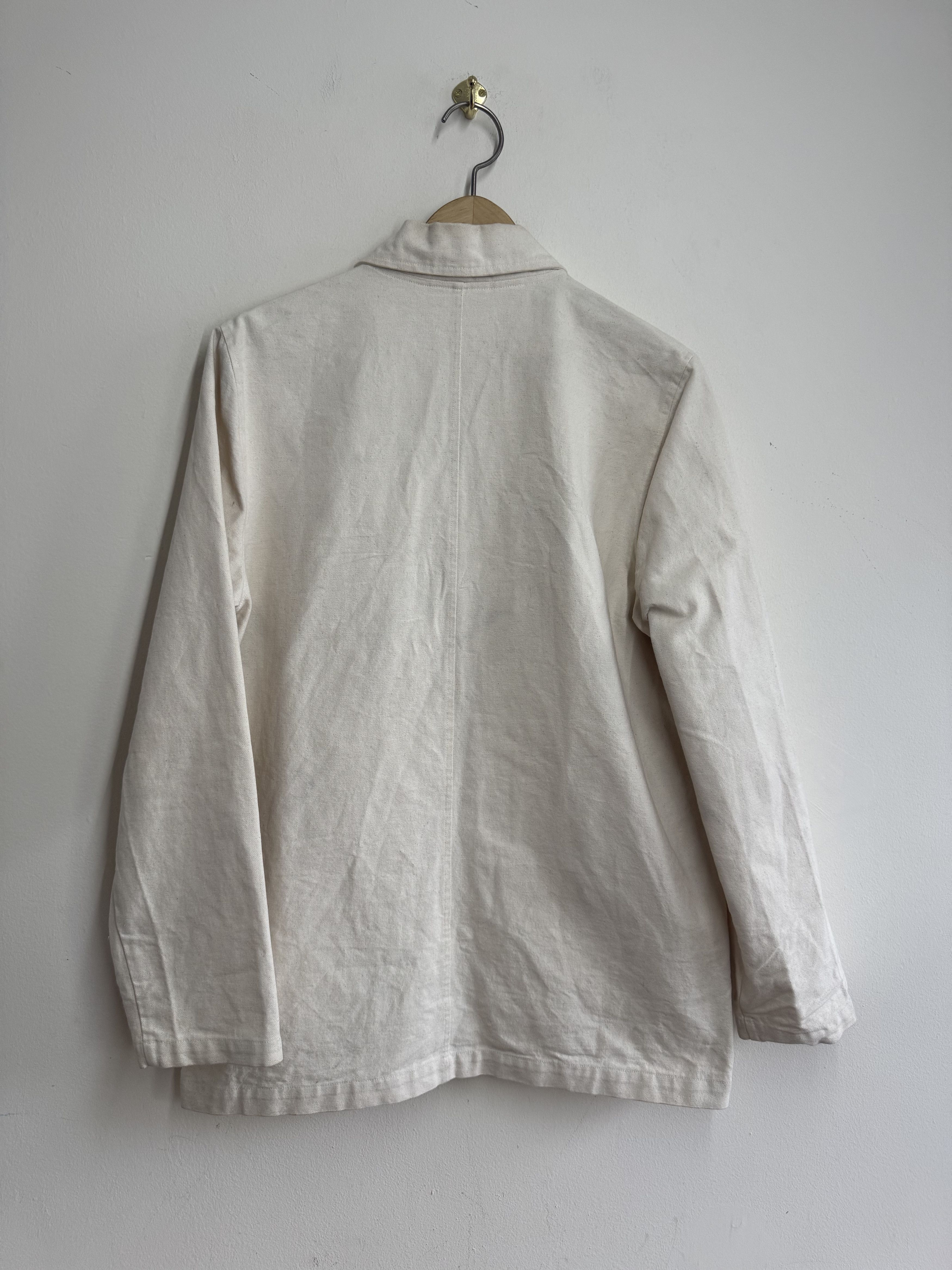 Other Aurorei Cotton Chore Coat Overshirt Natural Ecru M Size M / US 6-8 / IT 42-44 - 5 Thumbnail