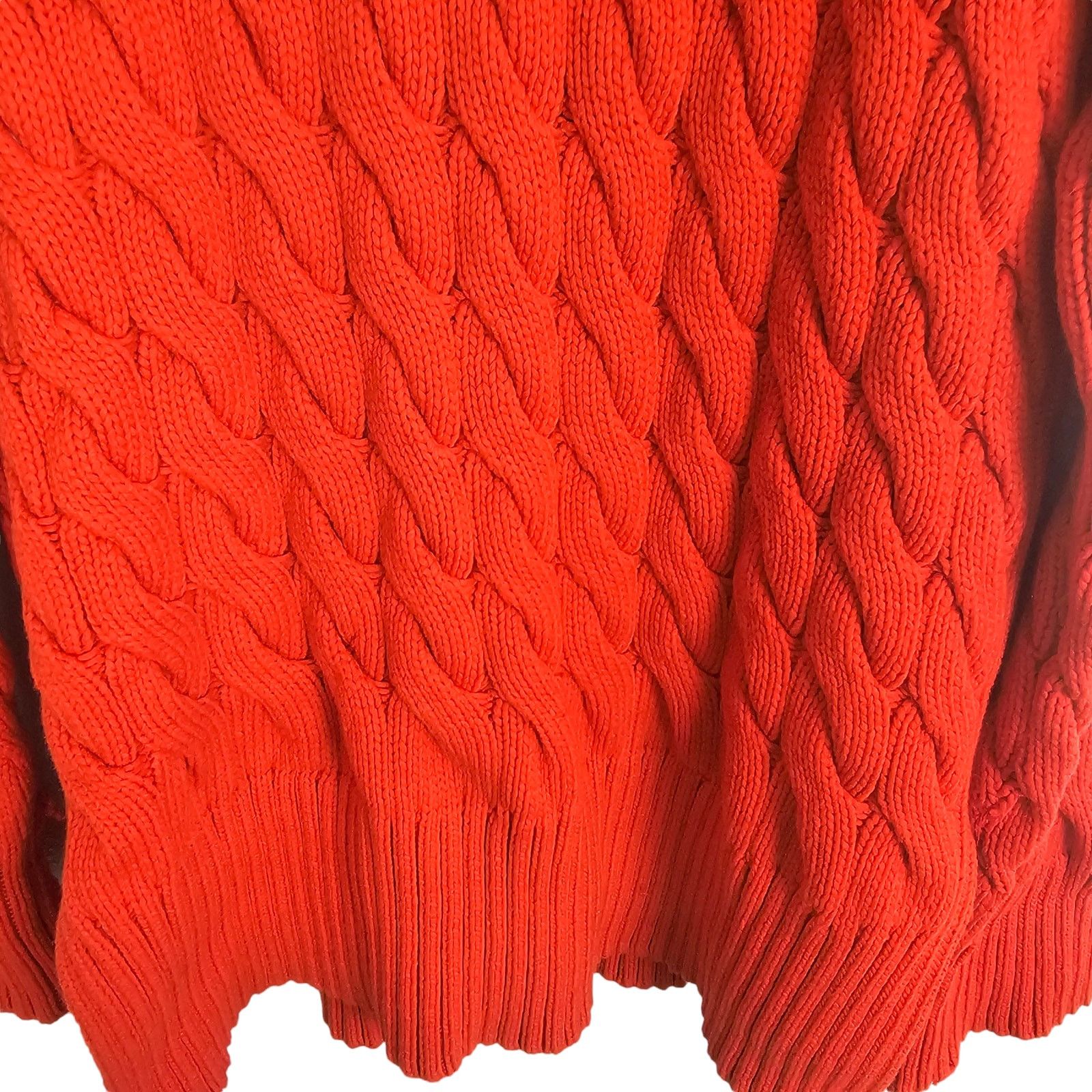 J.Crew J Crew Womens Cable Knit Side Slit Sweater Classic Holiday Size S / US 4 / IT 40 - 4 Thumbnail